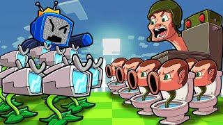 SKIBIDI TOILETS PLANTS vs ZOMBIES SURVIVAL!