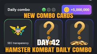 DAY 42! HAMSTER KOMBAT DAILY COMBO | HAMSTER KOMBAT TODAY COMBO JULY 3