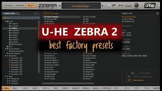 U He Zebra 2  Best Factory Presets [no talking]