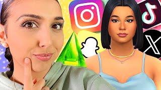 1 SIM = 1 APPLICATION  (instagram, TikTok,youtube...) l challenge sims 4