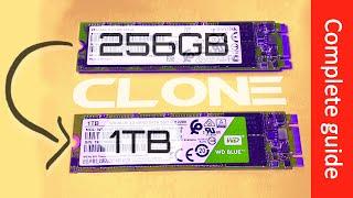 How to clone an SSD to a larger SSD