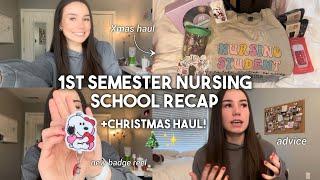 1st Semester of Nursing School Advice + Christmas Haul!