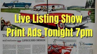 Jiminy Flip It Live Listing Show - Vintage Print Ads