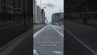 Driverless Busses in Olympic Village #shorts #tokyoolympics2020 #japan #technology •crdtstotheowner