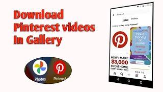 How to download Pinterest video|Pinterest se video kese download kre 2022|Pinterest  download video