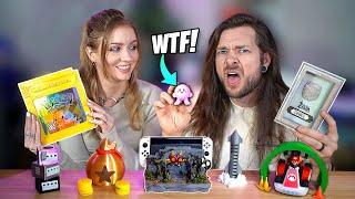 My Girlfriend & I Buy WEIRD Nintendo Switch Accessories! (Yes... AGAIN!)