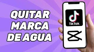 Cómo quitar la marca de agua de TikTok en Capcut?