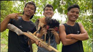 BERBURU AYAM HUTAN DAPAT 2 EKOR LANGSUNG DI MASAK AYAM RICA-RICA