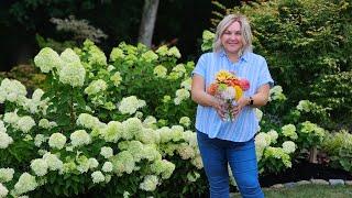 Watch my Husband Make Me a Cut Flower Bouquet. Garden Tour Dalmatian Peach Foxgloves are Blooming!