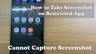 How to take screenshot & screenrecord in Restricted apps (Bypass without root)