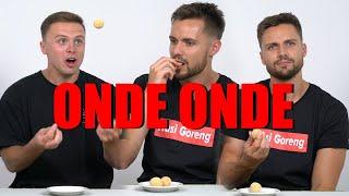 Bule eat ONDE ONDE in Indonesia