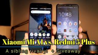 Xiaomi Mi A1 vs  Redmi 5 Plus: A Sibling Rivalry + Giveaway