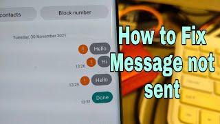 How to Fix Problem, Massage not send. All Samsung phones.