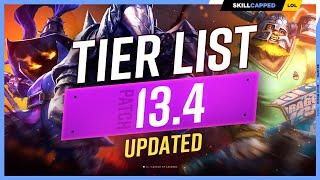 NEW UPDATED TIER LIST for PATCH 13.4 - League of Legends