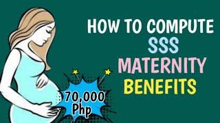 HOW TO COMPUTE SSS MATERNITY BENEFITS | MAGKANO ANG MAKUKUHA NA SSS MATERNITY BENEFITS 70K MATERNITY