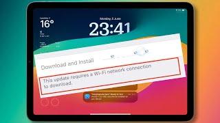 [FIXED!] iPad OS - This Update Requires a WIFI Connection to Download iPad OS 17