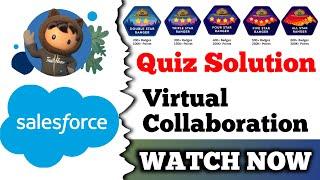 Virtual Collaboration | Salesforce Trailhead | Quiz Solution