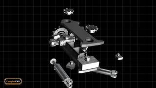 Шарнир с «крабовым ходом» для тандемного катка. / "Crab-drive" hinge for tandem roller.