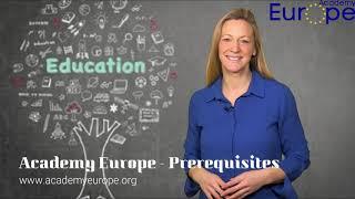 Prerequisites - Academy Europe