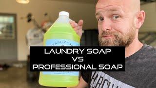 Laundry Soap vs Professional Soap (surfactant) | Power Washing | Pressure Washing