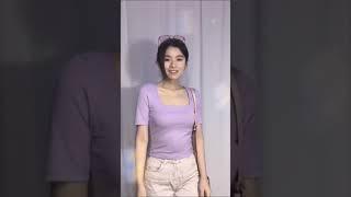 HanaFashion Martina Basic Kaos T-Shirt Crop Top Korea Murah Shopee Haul