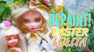 Easter Special Repaint! Easter Lolita Doll | Custom Ooak Doll | Monster High Repaint | Art Doll