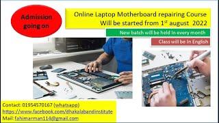 Our online Laptop motherboard repairing course is started. Join our course. Dhaka Lab and Institute