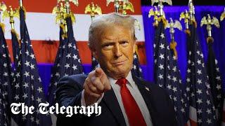 Trump declares victory in election speech