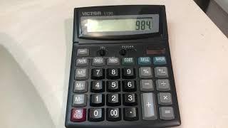 Victor 1190 Executive Desktop Calculator 12-Digit LCD
