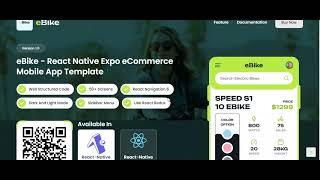 eBike   React Native Expo eCommerce Mobile App Template