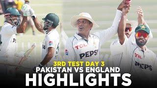 Full Highlights | Pakistan vs England | 3rd Test Day 3, 2024 | PCB | M3G1K