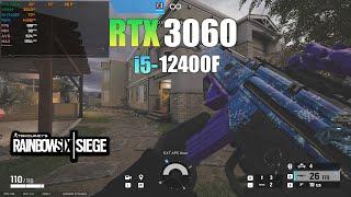 RTX 3060 + i5 12400F : Rainbow Six Siege 1080p Low Settings