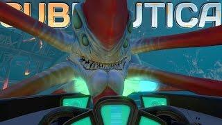 Subnautica Gameplay - Aurora Mothership  Explosion Exploration! Reaper Leviathan Attack!