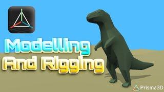 Modelling and Rigging Dinosaur in Prisma 3d