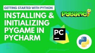 How to install and initialize pygame in pyacharm - python | Getting Started with Pygame in PyCharm