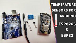 WebServer using DS18B20 Temperature Sensor Tutorial with Arduino and ESP8266
