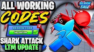 *NEW* ALL WORKING SHARK ATTACK LTM UPDATE CODES FOR BLADE BALL | ROBLOX BLADE BALL CODES