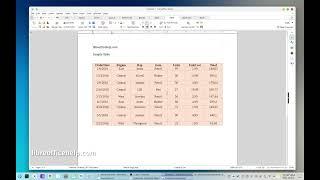 Horizontally Vertically Center Text in LibreOffice Writer Table