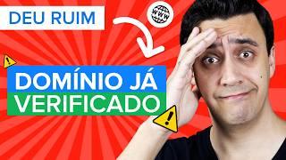 DOMÍNIO já foi VERIFICADO Facebook Ads - O que fazer? (Meta 2024)