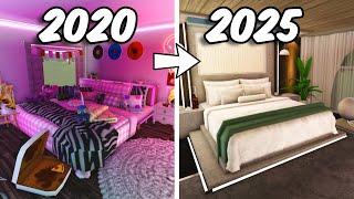 2020 VS 2025 BEDROOM in BLOXBURG