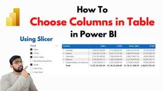 How To Choose columns in a Table dynamically with Slicer in Power BI | BI Tricks