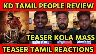 KD The Devil Teaser Tamil People Reactions | Tamil Public Review | tollgate | Dhruva Sarja!!!