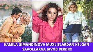 KUMUSH (KAMILA GIMANDINOVA) MUXLISLARDAN KELGAN QIZIQARLI SAVOLLARGA JAVOB BERDI! INSTAGRAM OLAMI!