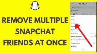 How To Remove Multiple Snapchat Friends At Once | Delete Friends on Snapchat (2024)