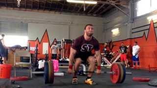 Dmitry Klokov 140kg/308lb power clean/strict press