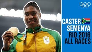 ALL Caster Semenya races at Rio 2016!