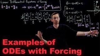 Systems of Differential Equations with Forcing: Example in Control Theory