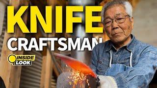 Inside Look at Daily Life of the Japanese knife maker who carry on the 450 year old tradition.