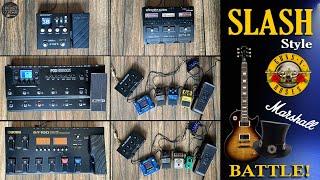 Battle! SLASH Style GT 100 vs HD500X vs MG300 vs G3N vs BD2 vs Guv'Nor | Cab Box.