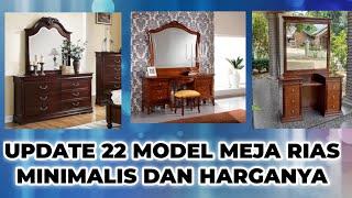 22 Model Meja Rias Minimalis TERBARU 2023 Kayu jati